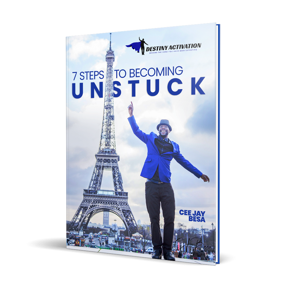 7 Steps To Becoming Unstuck – Book Cover Design